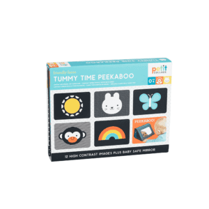 Baby tummy time peekaboo toy box