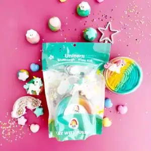 Unicorn play kit with colorful charms