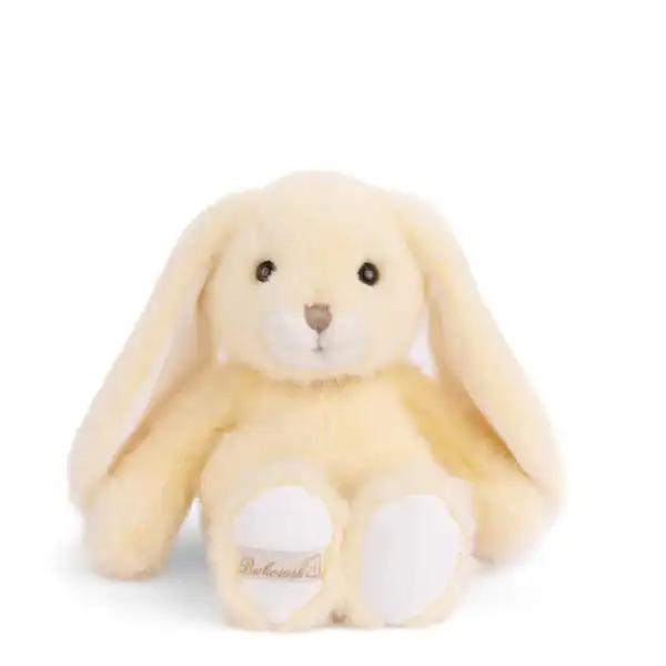 Cute plush bunny toy with floppy ears.