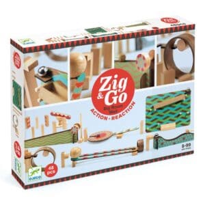 Zig & Go action-reaction toy set box