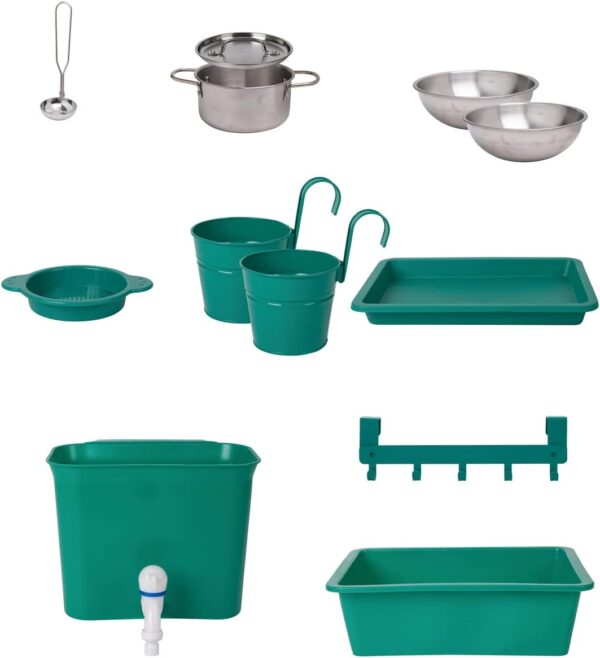 hape outdoor mud kitchen wooden toy playset