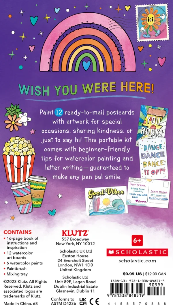 watercolor postcards kit