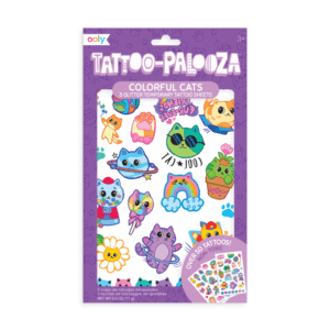 colorful cats tattoos