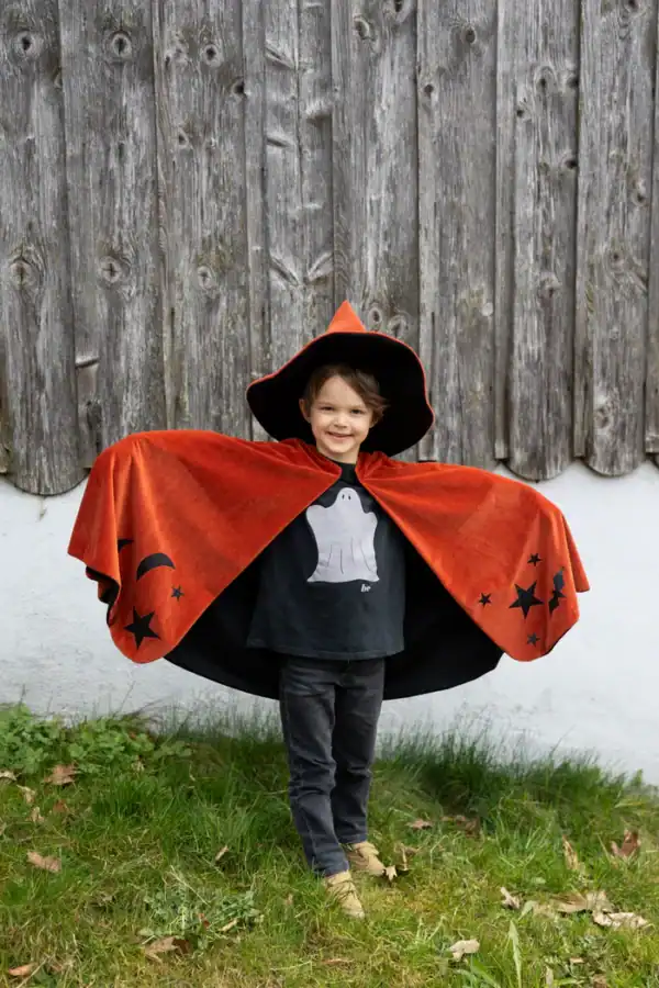 autumn embers wizard cape + hat size 4 6