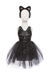 black cat dress + headband size 5 6