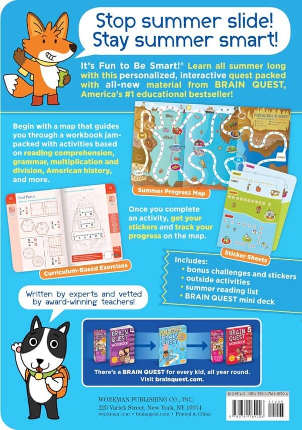 summer brain quest workbook: get ready for 5th grade