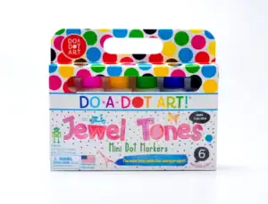 6 pack jewel tones mini dot markers