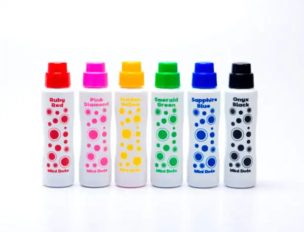 6 pack jewel tones mini dot markers
