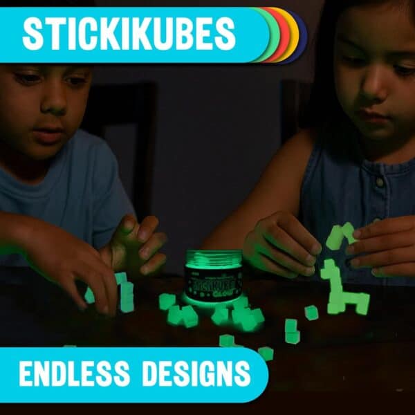 125 piece stickikubes glow