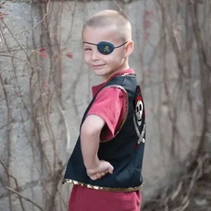 pirate vest & eye patch size 4 7