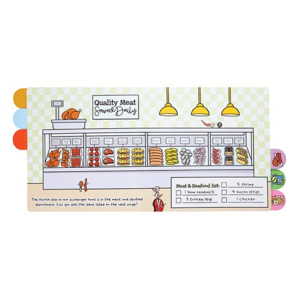 grocery store scavenger hunt board book