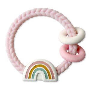 ritzy rattle pink rainbow