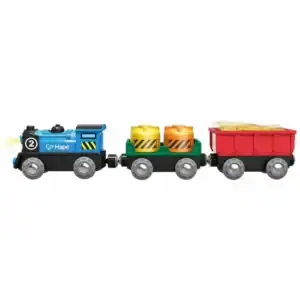 hape battery powered rolling stock set.webp