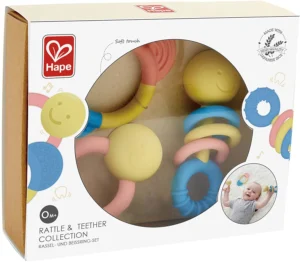 rattle + teether collection gift set