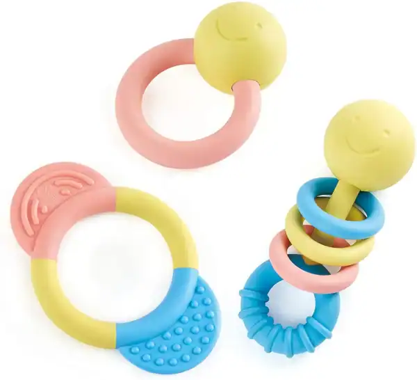 rattle + teether collection gift set