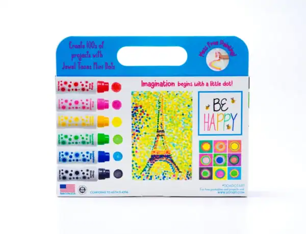 6 pack jewel tones mini dot markers