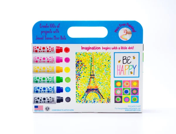 6 pack jewel tones mini dot markers