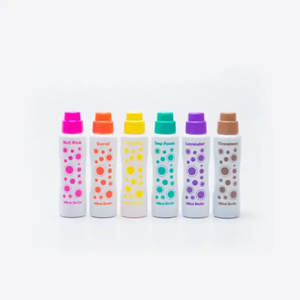 6 pack island pastels mini dot markers