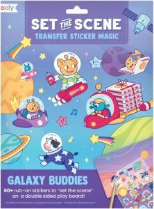 set the scene transfer stickers magic: galaxy buddies