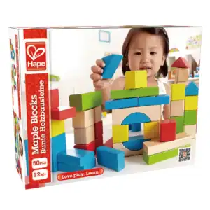 hape 50 piece maple wood blocks.webp