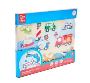 hape emergency vehicles peg puzzle.webp