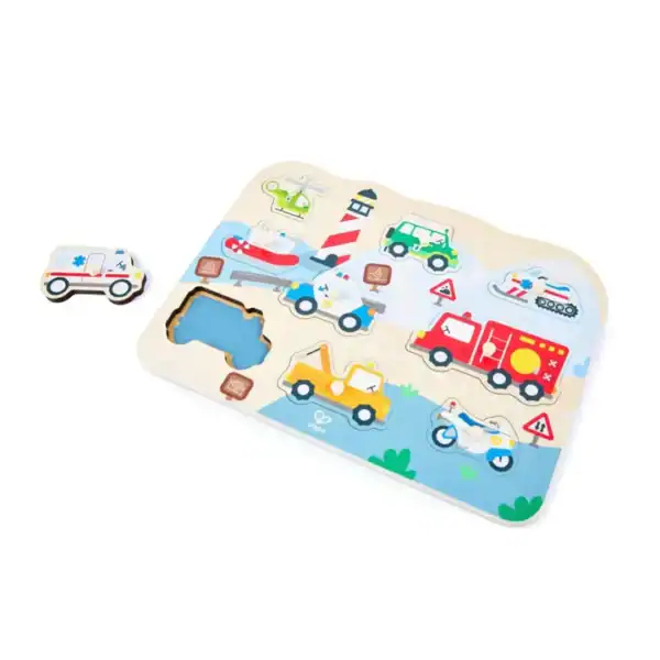 hape emergency vehicles peg puzzle hape 63581315.webp