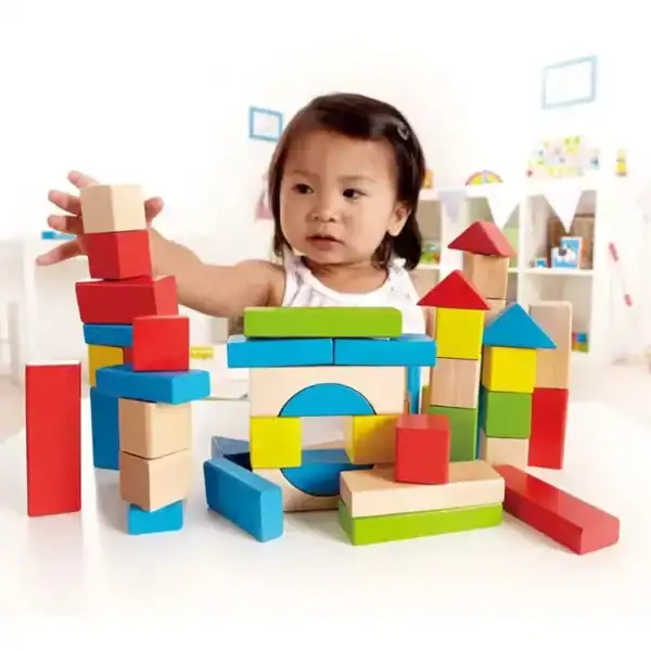 hape maple wood kids building blocks hape toy market.webp