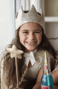 gracious gold sequin crown