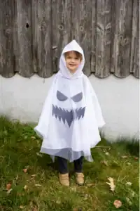 spooky ghost poncho