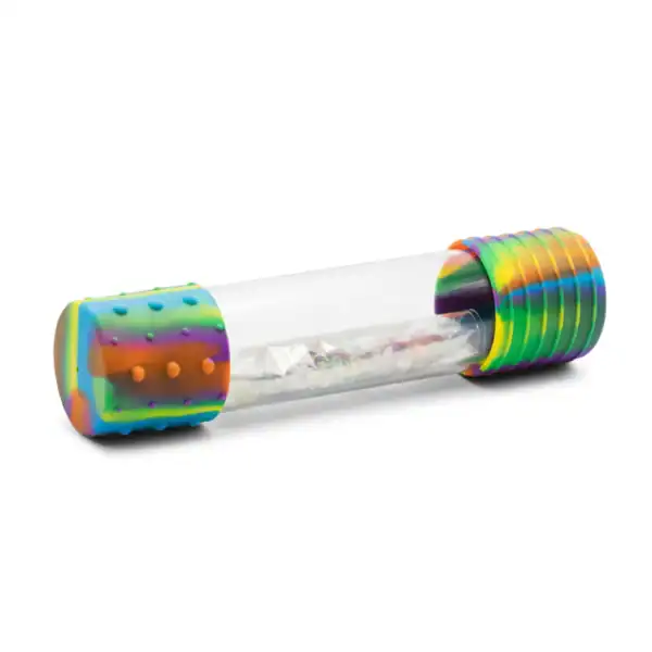 diy rainbow calm down bottle