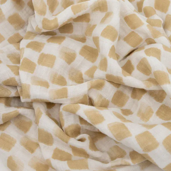 adobe checker cotton muslin swaddle blanket