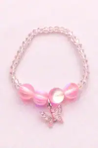 boutique holo pink crystal bracelet