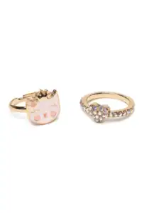 boutique kitty love ring set