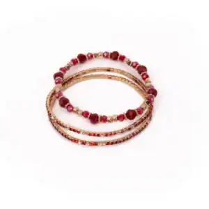 boutique ruby red bracelet set
